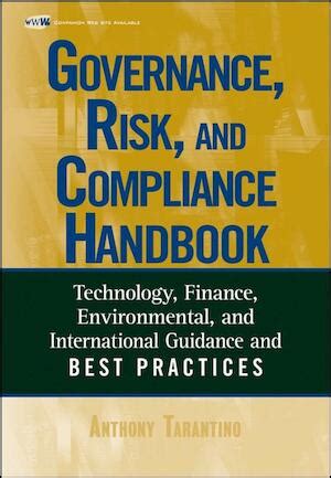 Governance risk and compliance handbook by anthony tarantino. - Manual de taller nissan sunny b11.