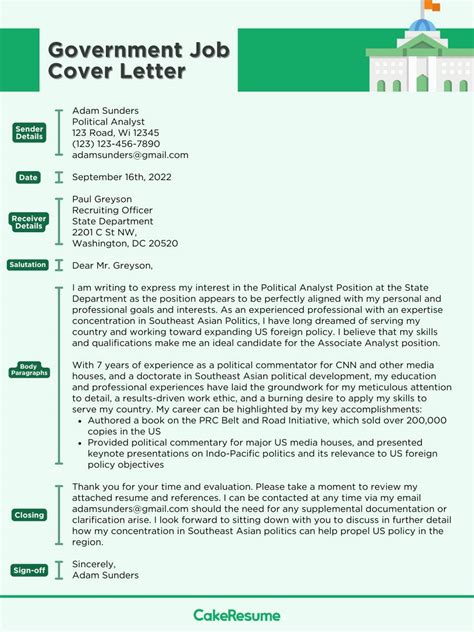 Government application letter sample.  Vetted by career experts at Enhancv.  Feb 6, 2026 · Writ...