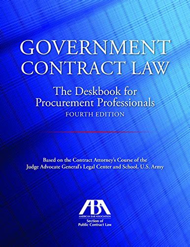 Full Download Government Contract Law The Deskbook For Procurement Professionals By John T Jones