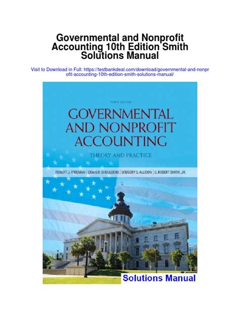 Governmental and Nonprofit Accounting 10th Edition …