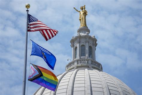 Governor raises gay pride flag over Wisconsin Capitol in show of support for LGBTQ+ community