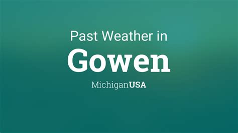 Gowen, MI - Climate & Monthly weather forecast