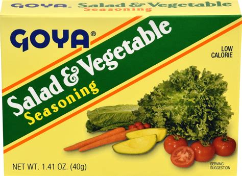 Goya Salad & Vegetable Seasoning, 1.41 OZ - Walmart.com