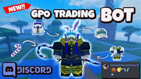 Gpo trade bot. Coconutdoggy. on Mar 19, 2019, 9:06:07 PM. Quote this Post. They are not allowed. However, they could be using a trading macro which are legal and some of them are posted in the forums. Example Lutbot or mercury trade. Also bots are illegal but as long as GGG doesn't catch you using them no consequences. 
