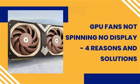 Gpu fans spin then stop no display.  No display.  And strange thing, my gpu ...
