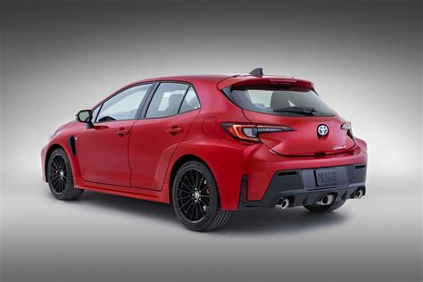 Gr corolla mpg. The 2024 Corolla gets good gas mileage for the compact car segment. Depending on configuration, the Corolla gets an EPA-estimated 30-32 mpg in the city and 38-41 mpg on the highway. ... GR Corolla performance hatchback debuted; L and XLE trims and 1.8-liter engine discontinued; 2022: no notable changes; 2021: Android Auto became available; 