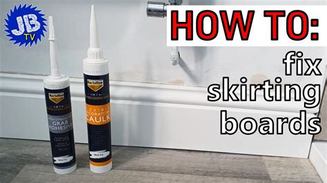 Grab Adhesives compared. How to fix skirting board using the