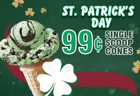 Grab a 99¢ cone at Stewart's on St. Patrick's Day!