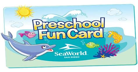 Grab a free SeaWorld Preschool Fun Card for little ones for 2024