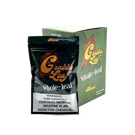 Grabba Leaf Wraps Natural Cigar - Smoke Shop Delivers