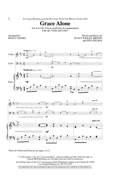 Grace Alone Sheet Music by Molly Ijames (SKU: C6094)