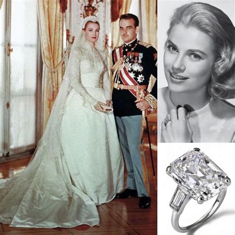 Grace kelly engagement ring. Jun 12, 2020 · Grace Kelly strikes a pose to show off the engagement ring given her by Prince Rainier III of Monaco. (Bettmann Archive) In January 1956, the Hollywood star showed off a Cartier eternity band set ... 