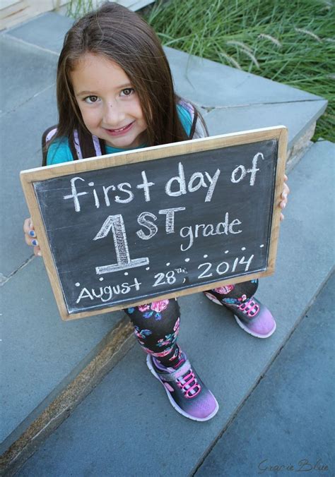 Gracie Blue First Day of School {1st Grade}