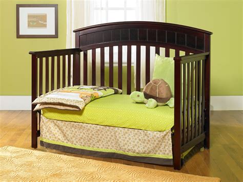 Mattress, toddler safety guardrail kit, and full-size bed conversion kit each sold separately. Dimensions (Overall): 41.68 Inches (H) x 56.73 Inches (W) x 29.72 Inches (D) Features: 5-in-1 Convertible Cribs, Adjustable Height, Converts to a Full Sized Bed, Converts to a Toddler Bed, Converts to a Daybed. . 