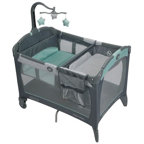 With a new larger size and quilted, soft surface, Graco's changing table pads keep baby cozy and warm during changing time. Keeps the playard changing area clean and comfy with soft pads. The pad fits most playard changing tables for a clean, soft changing area. 2-pack makes changes convenient. Machine wash and tumble dry for hassle-free cleaning.. 