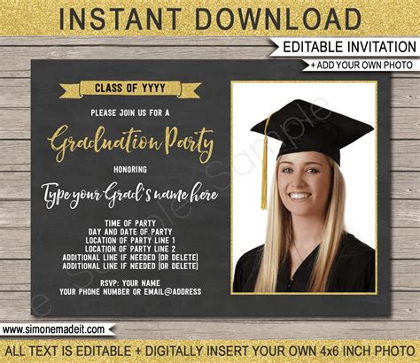 Grad Party Templates