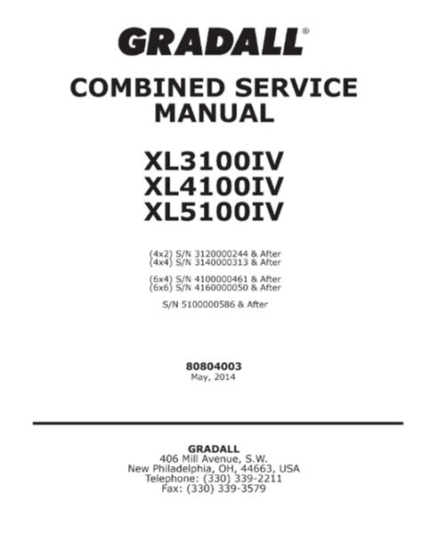 Gradall xl3100iv xl4100iv xl5100iv service repair workshop manual. - Autobiographisches profil. tagebuchaufzeichnungen und notizen, fabeln, briefe..