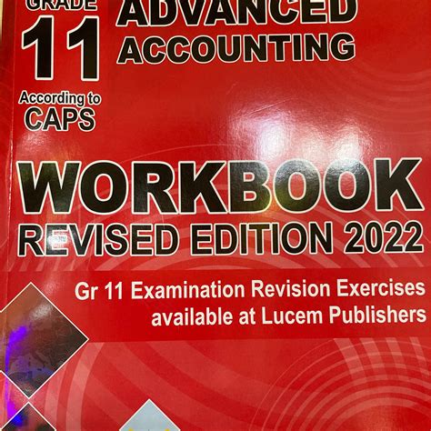 Grade 11 Accounting Workbook Answers 7th Edition