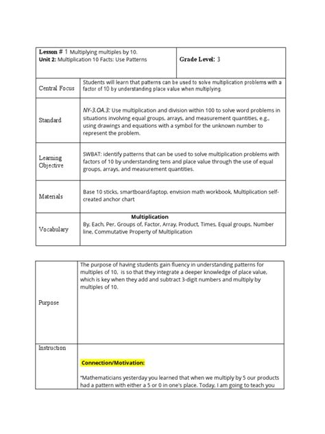 Grade 3 mathematics lesson plan.  ADAP I.  It introduces the eight effective m...