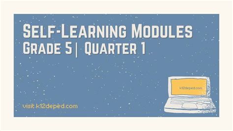 Grade 5 Self-Learning Modules - K12DepEd