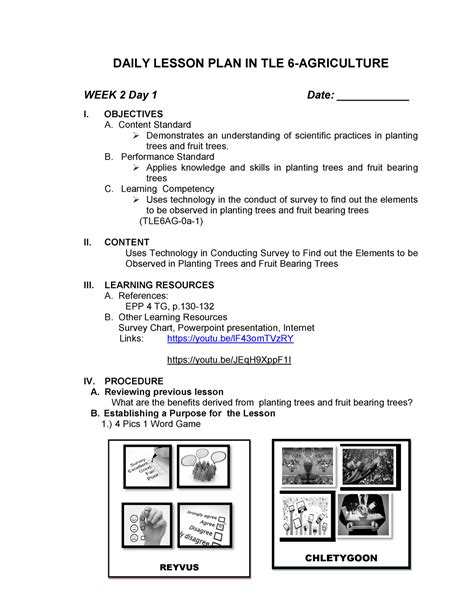 Grade 6 Daily Lesson Plan - Technology and Livelihood ... - Studocu