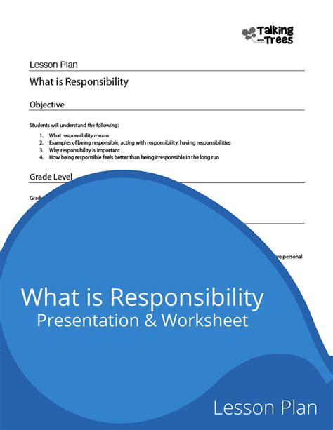 Grade K Responsibility Unit Introduction
