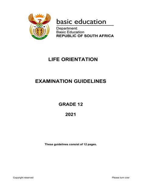 Grade12 life orientation sba guidelines 2014. - En los caminos del chaco (bocetos regionales).