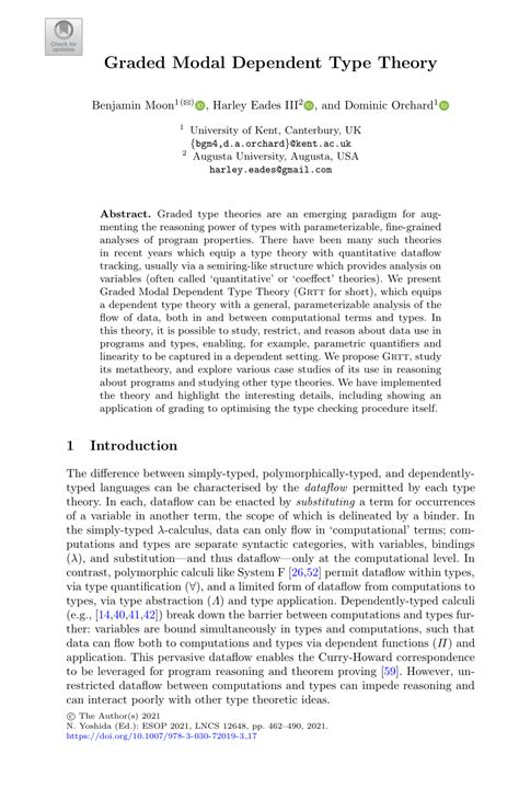 Graded Rings in Lean’s Dependent Type Theory SpringerLink