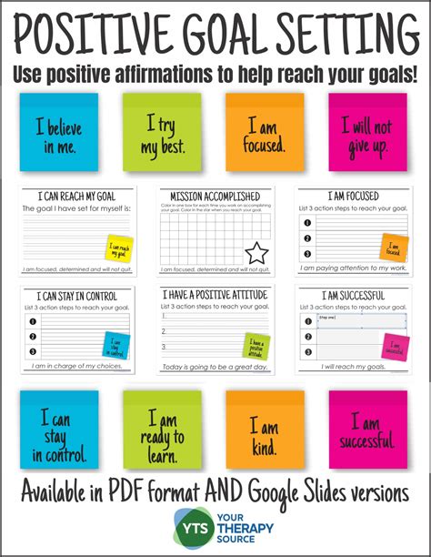 Grades 6-8 Goal Setting