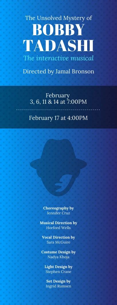 Gradient Theatre Playbill Program Template