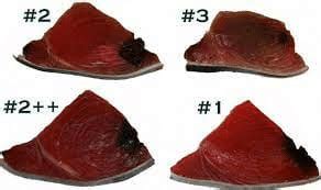 Grading Tuna Color Chart