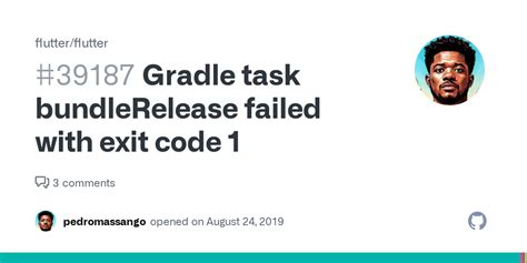 Gradle task bundlerelease failed with exit code 1 flutter.  If you loo...