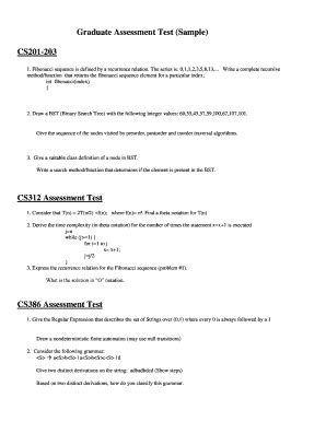 Graduate Assessment Test Sample Paper