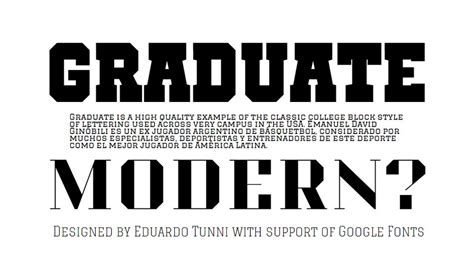 Graduate Font Free Download