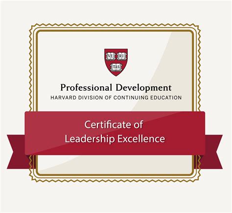 Certificate of Leadership Excellence in Management Development. Participants refine their strategic management and leadership skills while challenging their current thinking. …. 