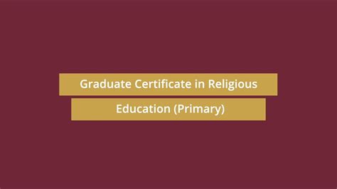 Graduate certificate in religious education. Things To Know About Graduate certificate in religious education. 