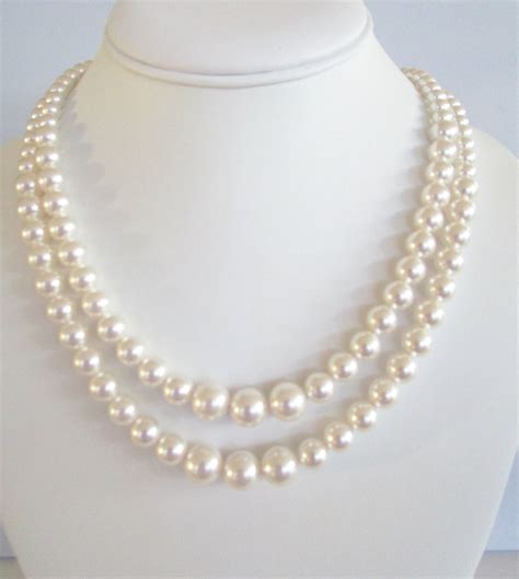 Graduated Pearl Strand - Etsy