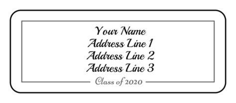 Graduation Address Labels Template Free Fresh Graduation Day Labels Download Graduation Label