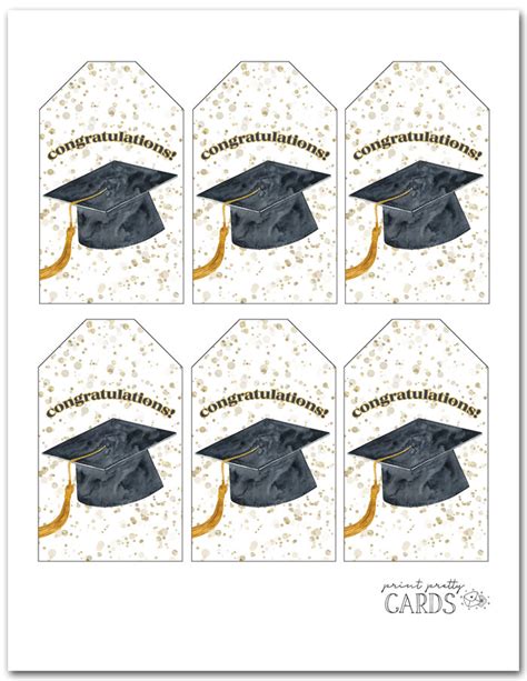 Graduation Gift Tags Free Printable