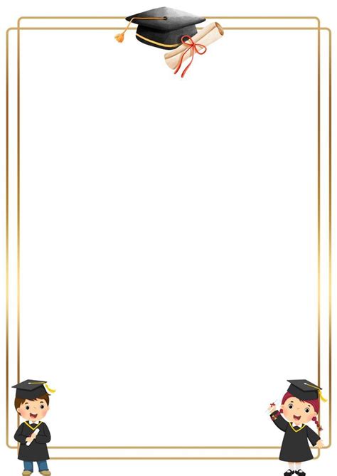 Graduation Kids Border Design Pinterest.