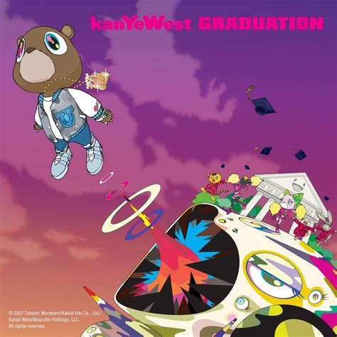 Graduation album. August 23, 2019: Kanye West, Graduation (September 11, 2007) Cover artwork by Takashi Murakami. It's amazing to think back to 2007 and what Kanye West meant to pop-culture and pop music, because so much has changed in the 12 years since. Sky-rocketing fame would come together with Graduation, for Kanye, already a Grammy-winning producer, … 