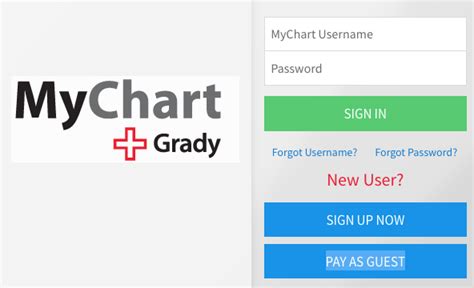 Grady hospital my chart login. New User? Sign up now. Pay as Guest Self-Service Estimates. For technical questions about MyChart, contact the Patient Support Line, M-F 8:30 a.m.-4:30 p.m. at 540.741.1404. 