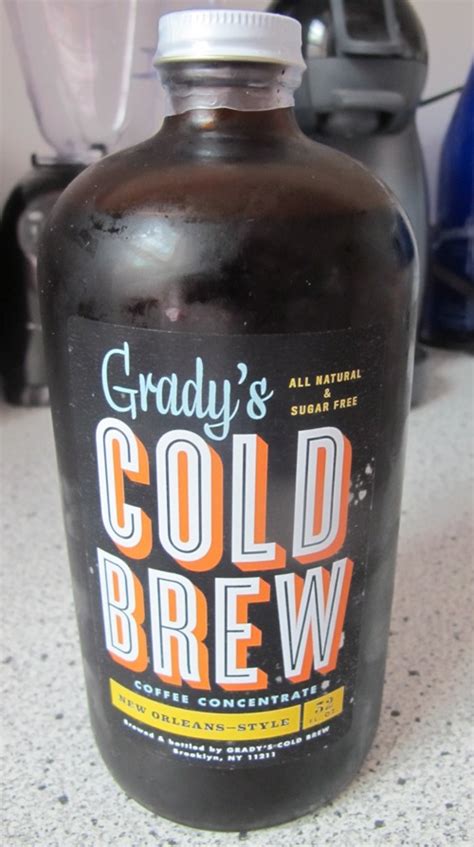 Gradys cold brew. Grady’s Cold Brew is a New Orleans–Style coffee concentrate. We cold brew a special blend of coffee, chicory, and spices for 20 hours, resulting in a velvety-smooth cup with every pour. Sip it straight, water it down, or milk it for all it's worth. 