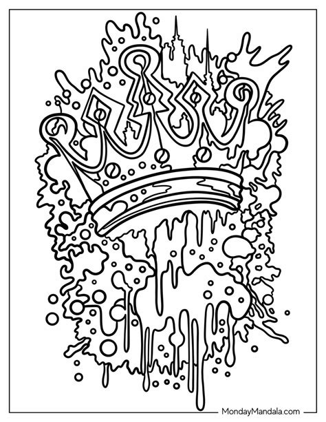 Graffiti Coloring Sheets