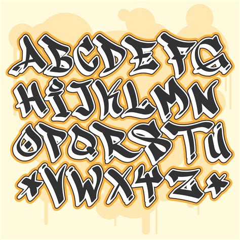 Graffiti Font Alphabets