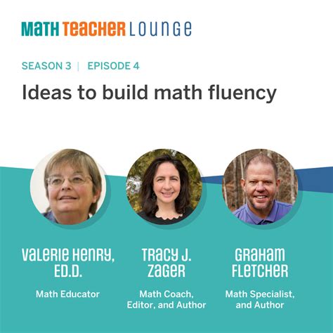 Graham Fletcher Math Learning math, Math fluency, Metacognition