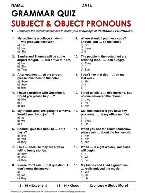 Gramatica Object Pronouns Direct Answers