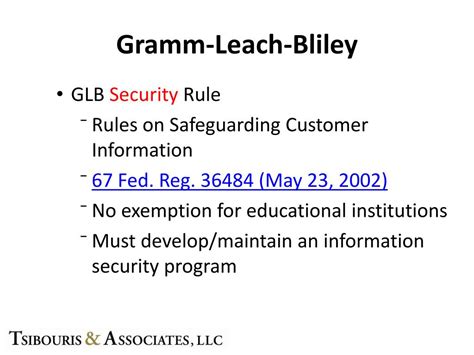 Gramm Leach Bliley Act Information Security Plan Template