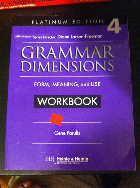 Grammar 4 Answer Workbook Dimensions Key Platinum