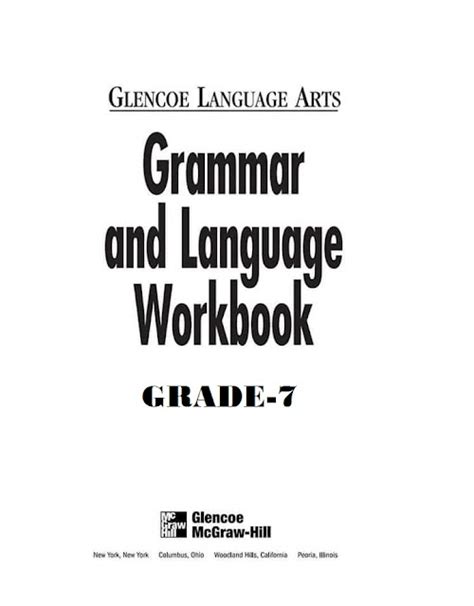 Grammar And Language Workbook Grade 7 Answers